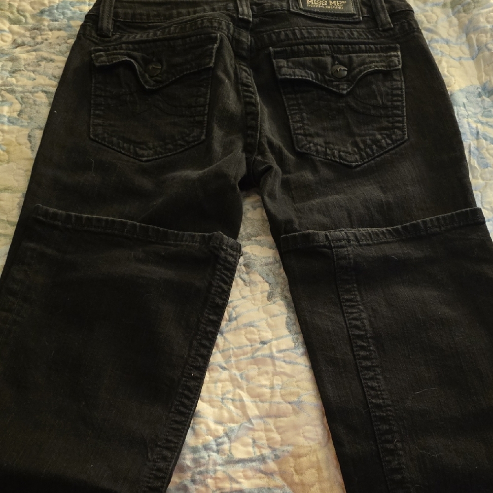 Miss Me Women's Black Straight Leg Jeans